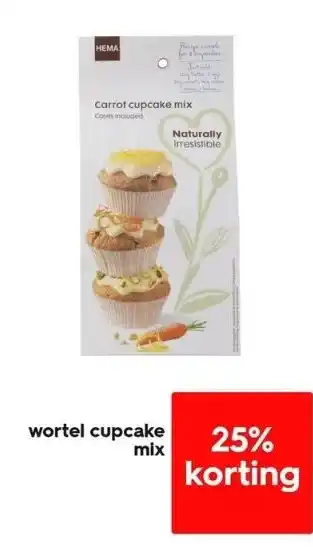 HEMA Wortel cupcake mix aanbieding