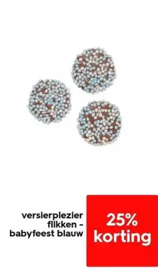 HEMA Versierplezier flikken - babyfeest blauw aanbieding