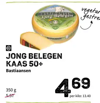 Ekoplaza Bastiaansen Jong Belegen Kaas 50+ aanbieding