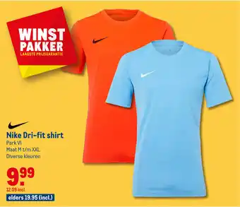 Makro Nike Pri-fit shirt aanbieding