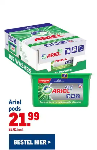 Makro Ariel pods aanbieding