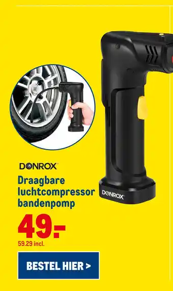 Makro Draagbare luchtcompressor bandenpomp aanbieding