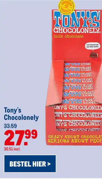 Makro Tony's Chocolonely S. aanbieding