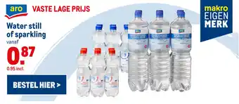 Makro Water still of sparkling aanbieding