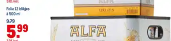 Makro Alfa Edel pils Folie 12 blikjes aanbieding