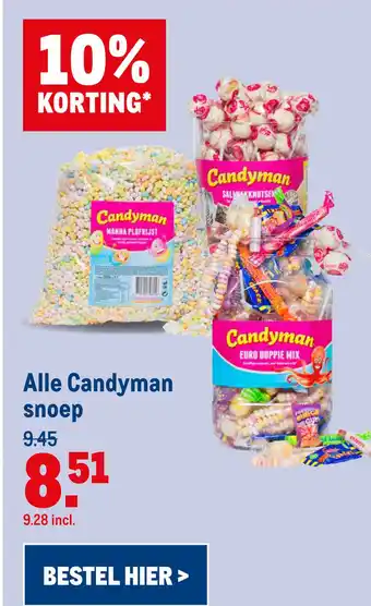 Makro Alle Candyman snoep aanbieding