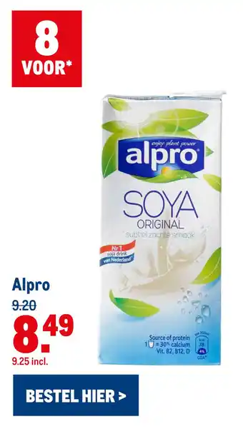 Makro Alpro aanbieding