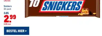 Makro Mars of Snickers aanbieding