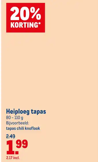 Makro Heiploeg tapas aanbieding