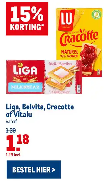 Makro Liga, Belvita, Cracotte of Vitalu aanbieding