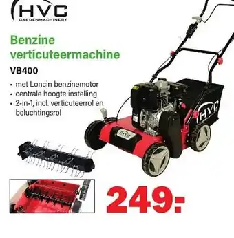 Van Cranenbroek Benzine verticuteermachine vb400 aanbieding
