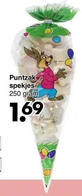 Wibra Puntzak spekjes 250 gram aanbieding