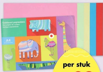 Wibra Gekleurd papier aanbieding