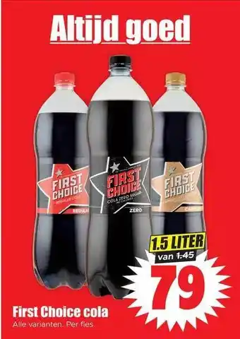 Dirk First choice cola aanbieding