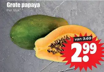 Dirk Grote papaya aanbieding