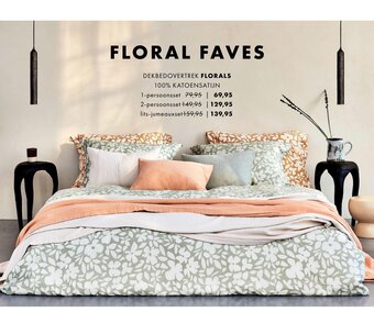 Van Dyck shop Dekbedovertrek Florals 1-persoonsset aanbieding