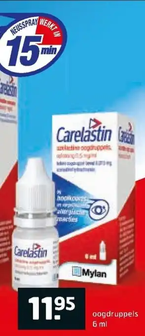 Trekpleister Carelastin oogdruppels 6ml aanbieding