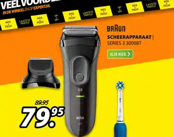 Expert BRAUN scheerapparaat aanbieding