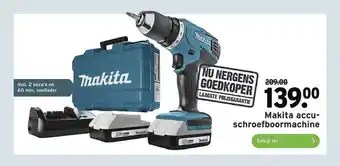 GAMMA Makita accuschroefboormachine aanbieding