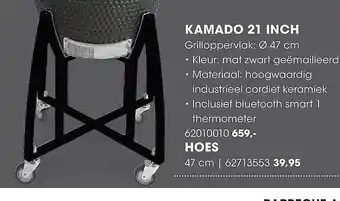 HANOS Kamado 21 inch aanbieding