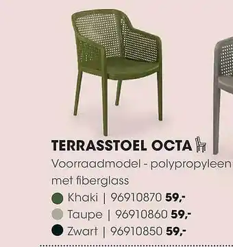 HANOS Terrasstoel octa aanbieding