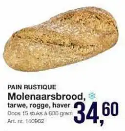 Bidfood Pain rustique molenaarsbrood, tarwe, rogge, haver aanbieding