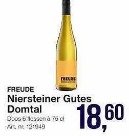 Bidfood Freude niersteiner gutes domtal aanbieding