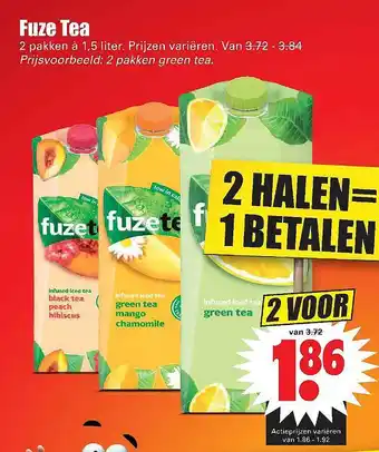 Dirk Fuze tea 1,5liter aanbieding