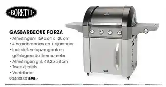 HANOS Gasbarbecue forza aanbieding