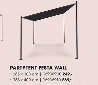 HANOS Partytent festa wall aanbieding