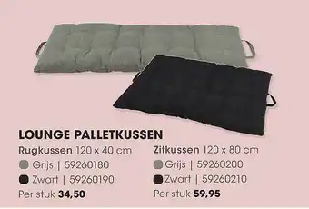 HANOS Lounge palletkussen aanbieding