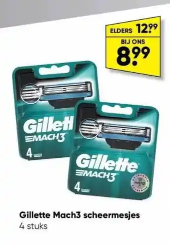 Big Bazar Gillette mach3 scheermesjes aanbieding