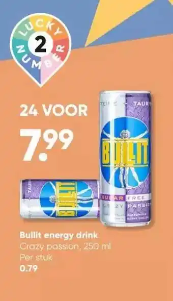 Big Bazar Bullit energy drink aanbieding