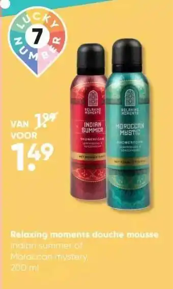 Big Bazar Relaxing moments douche mousse aanbieding