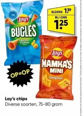 Big Bazar Lay's chips aanbieding