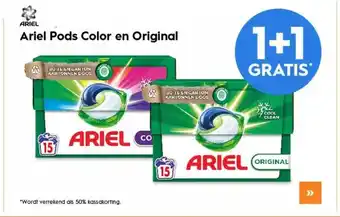 Blokker Ariel pods color en original aanbieding