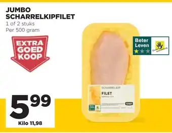 Jumbo Jumbo scharrelkipfilet 500gram aanbieding