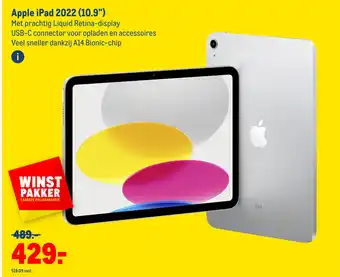 Makro Apple iPad 2022 10.9" aanbieding