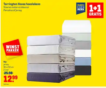 Makro Tarrington House hoeslakens Percaline of jersey aanbieding