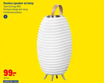 Makro Kooduu speaker en lamp Synergy 65S aanbieding