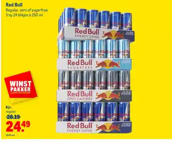 Makro Red bull 250ml aanbieding