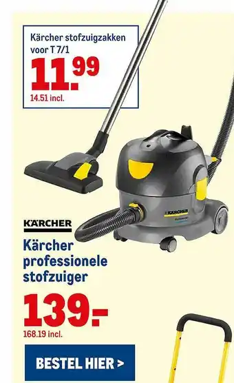 Makro Kärcher Professionele Stofzuiger Of Kärcher Stofzuigzakken aanbieding