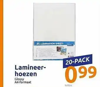 Action Lamineerhoezen A4-Formaat aanbieding