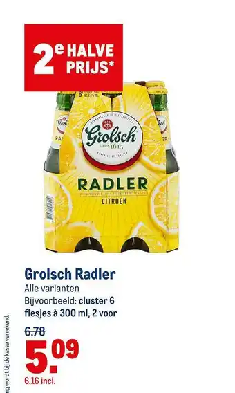 Makro Grolsch Radler aanbieding