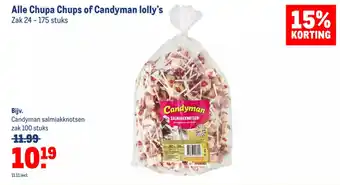 Makro Alle Chupa Chups of Candyman Lolly's aanbieding