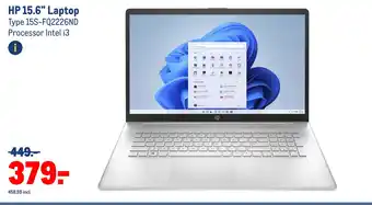 Makro Hp 15.6" laptop aanbieding