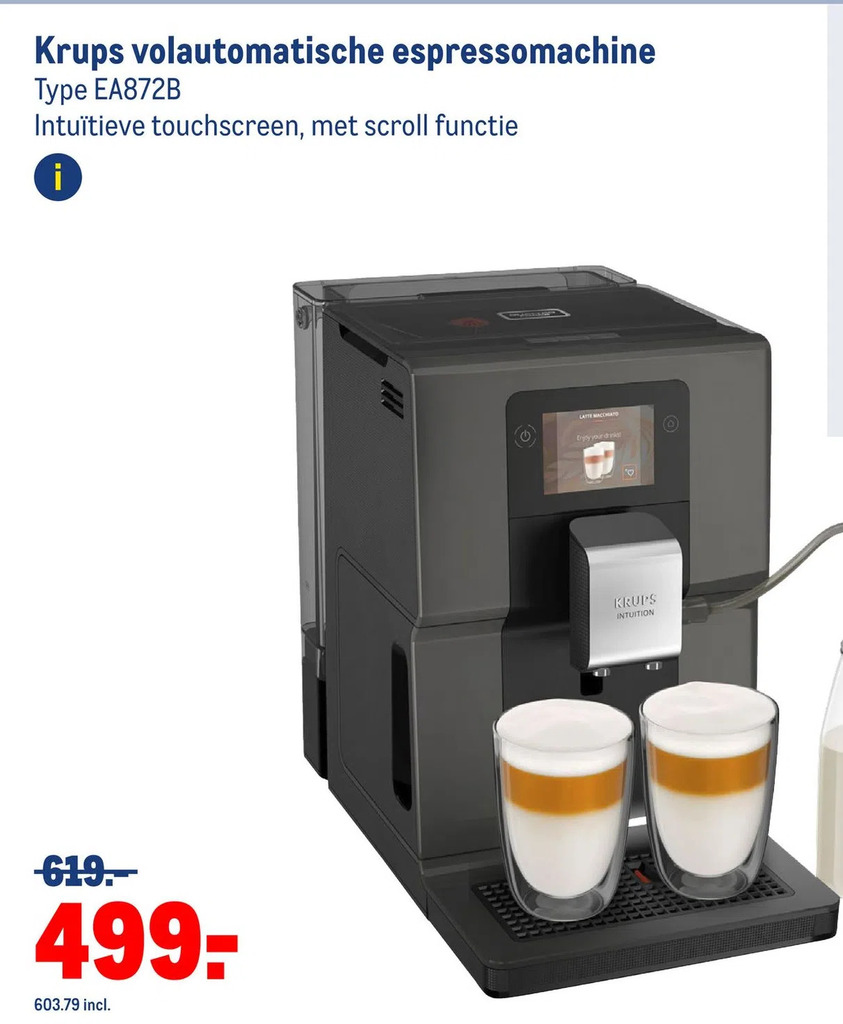 Krups volautomatische espressomachine aanbieding bij Makro