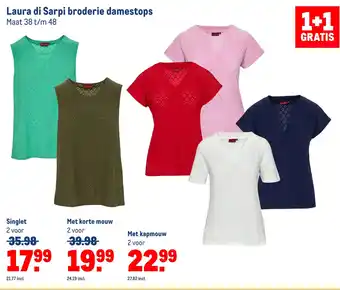 Makro Laura di sarpi broderie damestops aanbieding