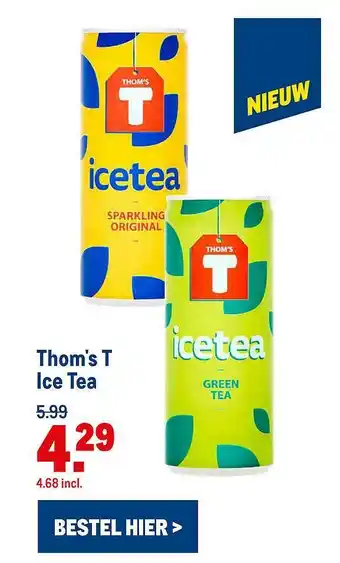 Makro Thom's T Ice Tea aanbieding