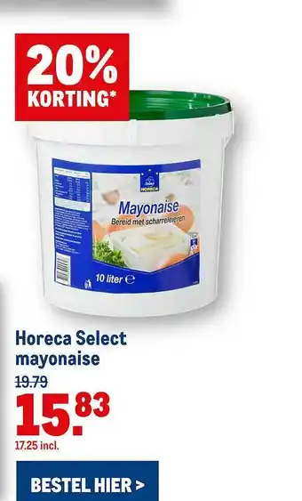 Makro Horeca Select Mayonaise 20% Korting aanbieding